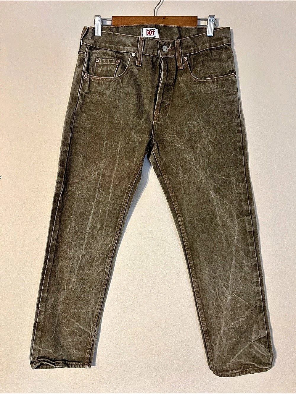 Levi's 501 Straight Leg Jeans Waist 32 Brown